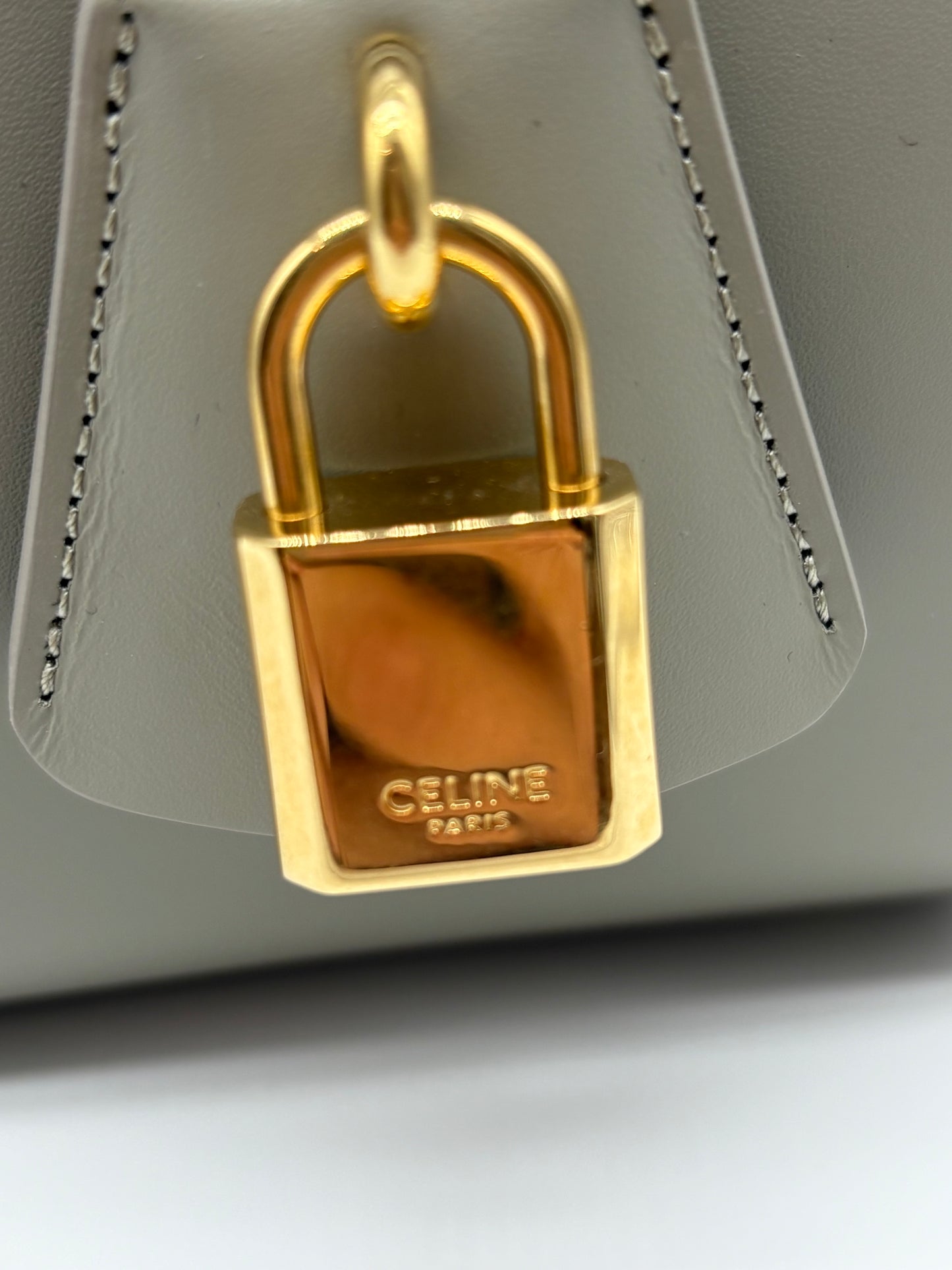 CELINE
Mini 16 Turn Lock Top Handle Bag