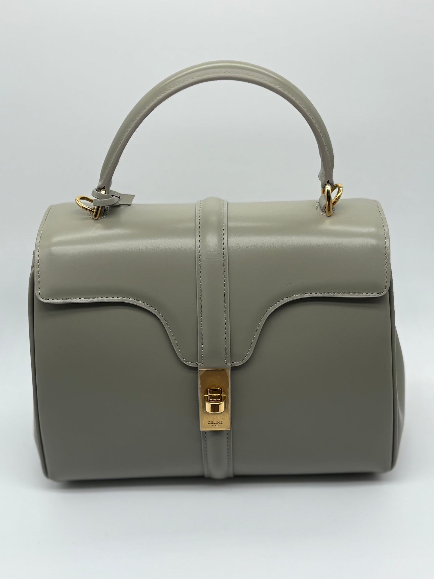 CELINE
Mini 16 Turn Lock Top Handle Bag