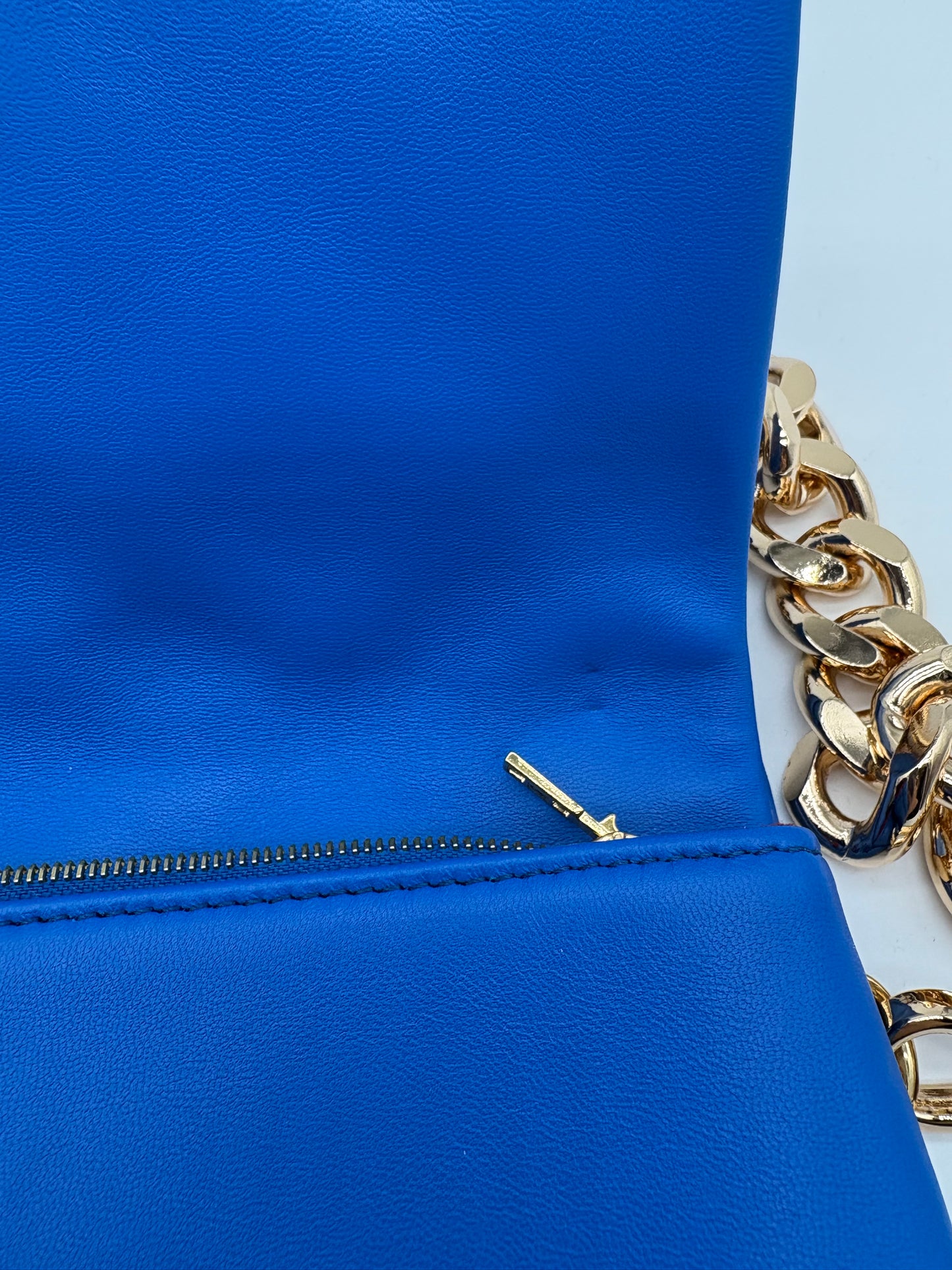 LOUIS VUITTON Blue /Red Lambskin Pochette Coussin