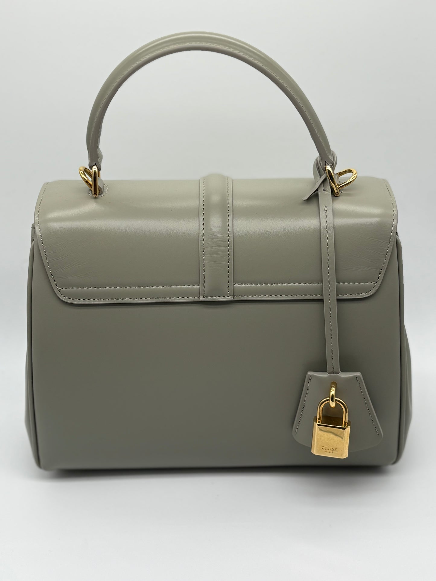 CELINE
Mini 16 Turn Lock Top Handle Bag
