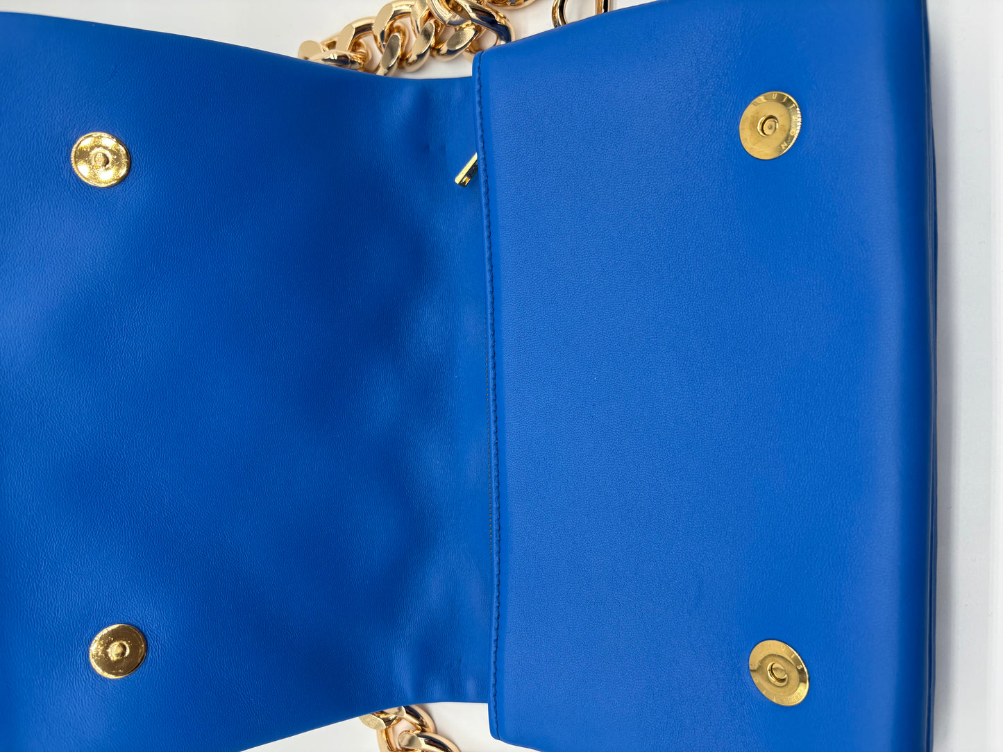 LOUIS VUITTON Blue /Red Lambskin Pochette Coussin