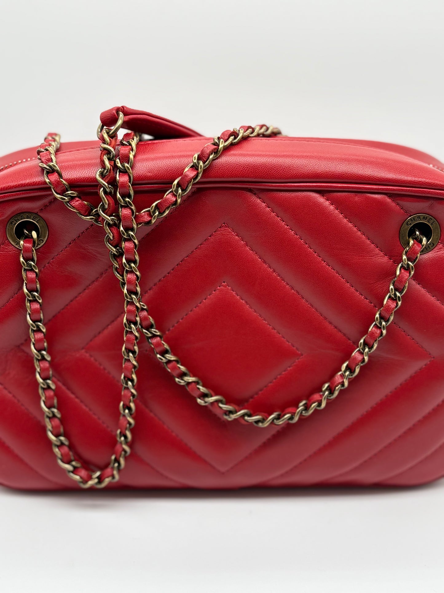 Chanel lambskin pyramid CC crossbody