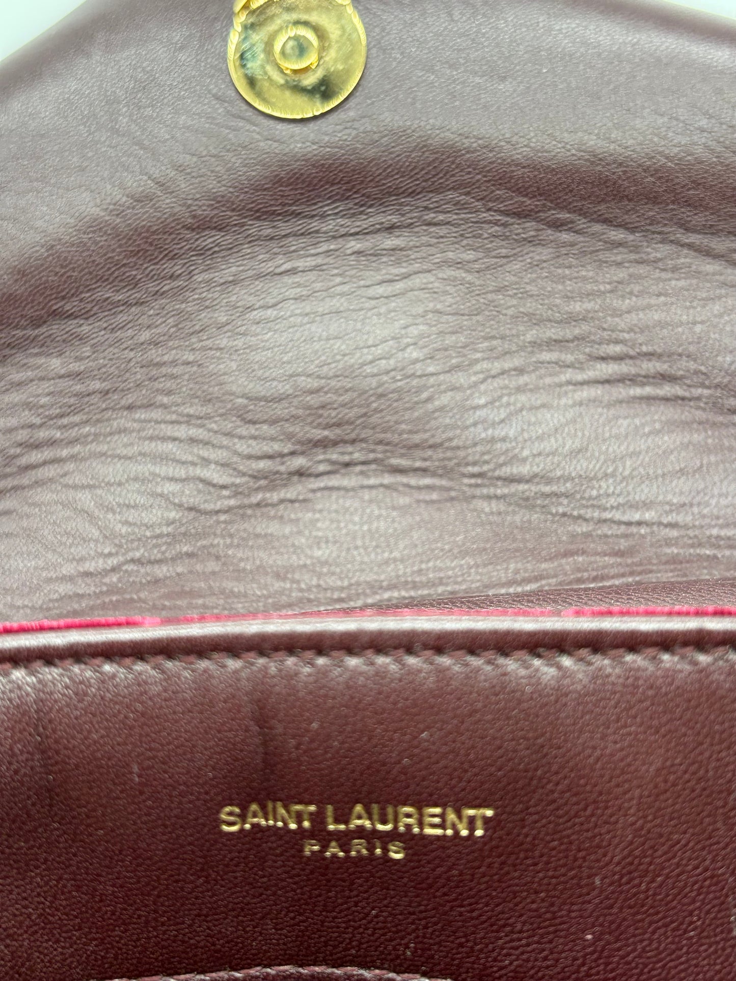 YSL Loulou Shoulder Bag Matelasse Chevron Velvet