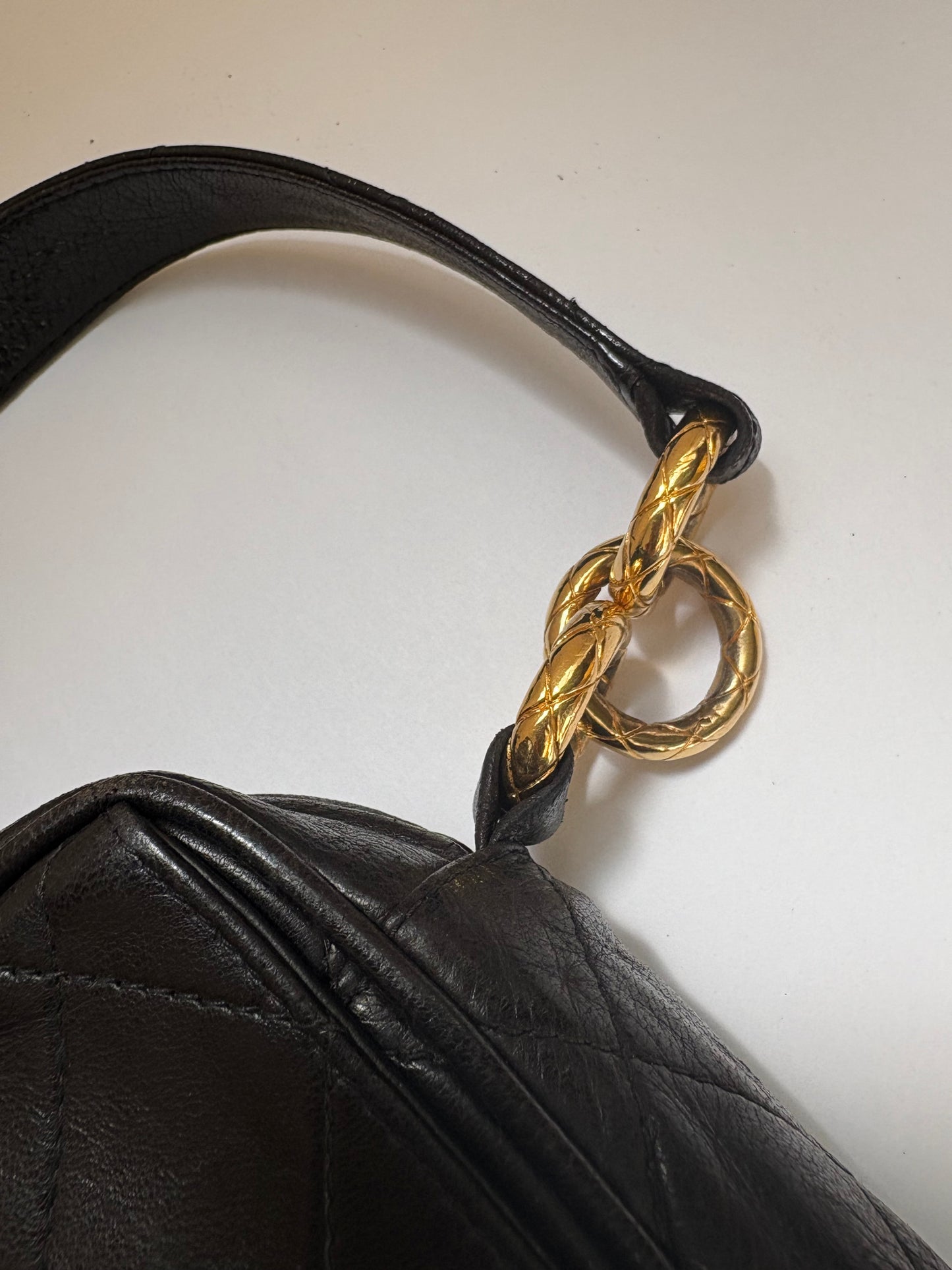 CHANEL MATELASSE LAMBSKIN LEATHER BALL CHARM CROSSBODY