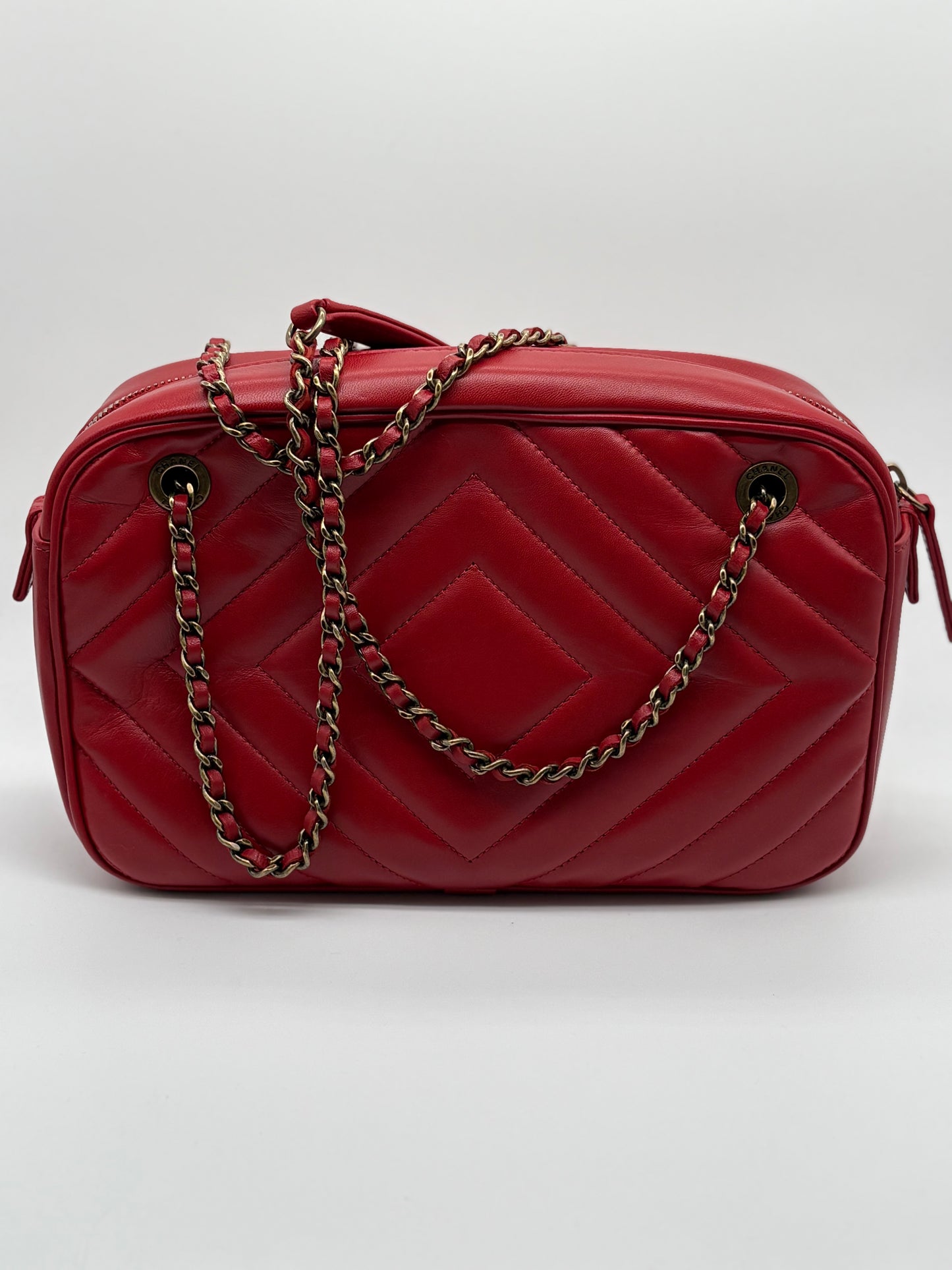 Chanel lambskin pyramid CC crossbody
