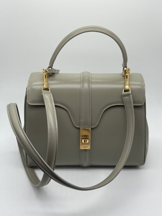 CELINE 
Mini 16 Turn Lock Top Handle Bag
