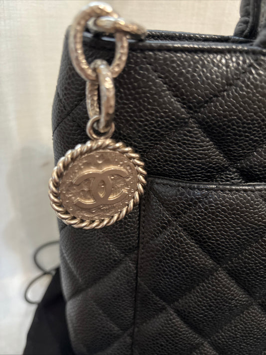 Chanel Quilted CC Medallion Tote