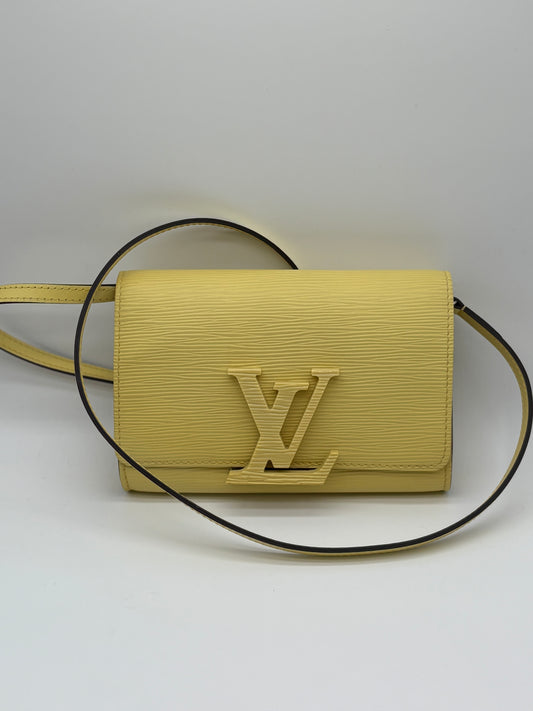 Louis Vuitton Yellow Epi Leather Louise PM Shoulder Bag RARE