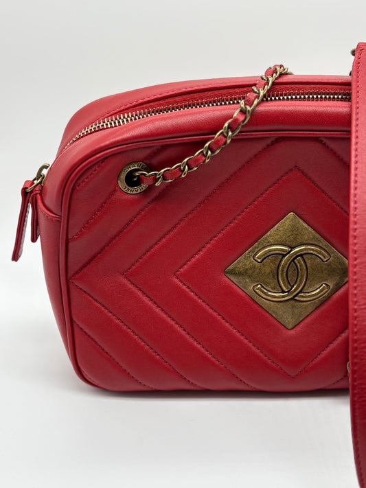 Chanel lambskin pyramid CC crossbody