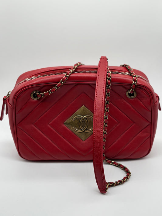 Chanel lambskin pyramid CC crossbody