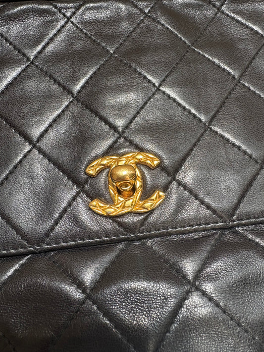 CHANEL MATELASSE LAMBSKIN LEATHER BALL CHARM CROSSBODY