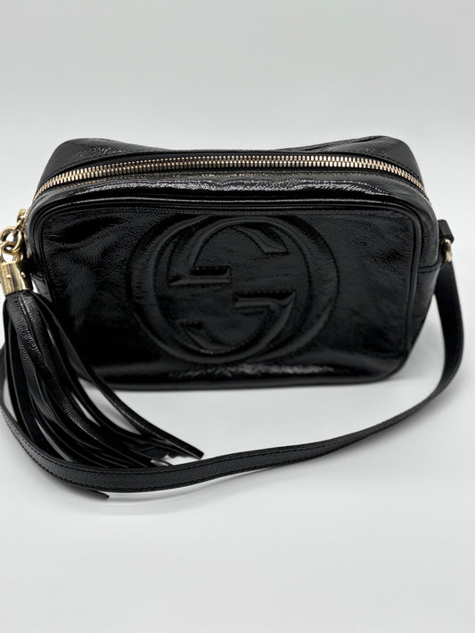 Gucci Patent leather small Soho Disco Bag